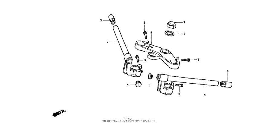 Handlebar + top bridge