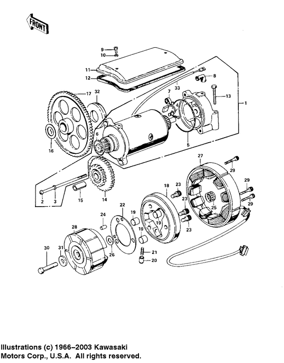 Generator/starter motor