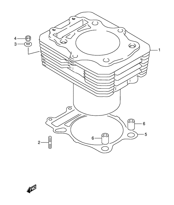 DR250 Цилиндр