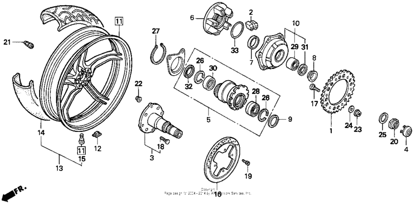 Rear wheel 94-97
