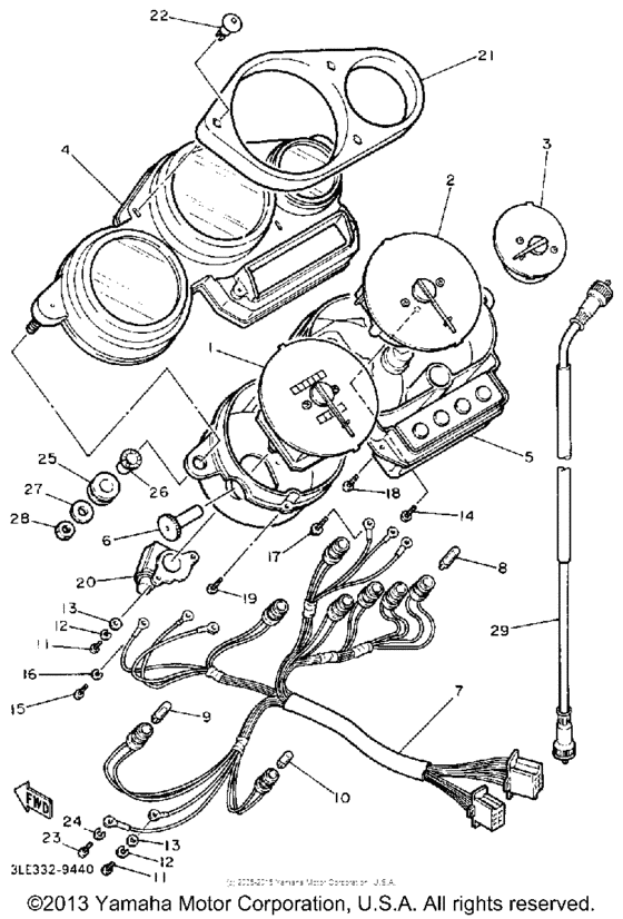 FZR1000BC Приборы