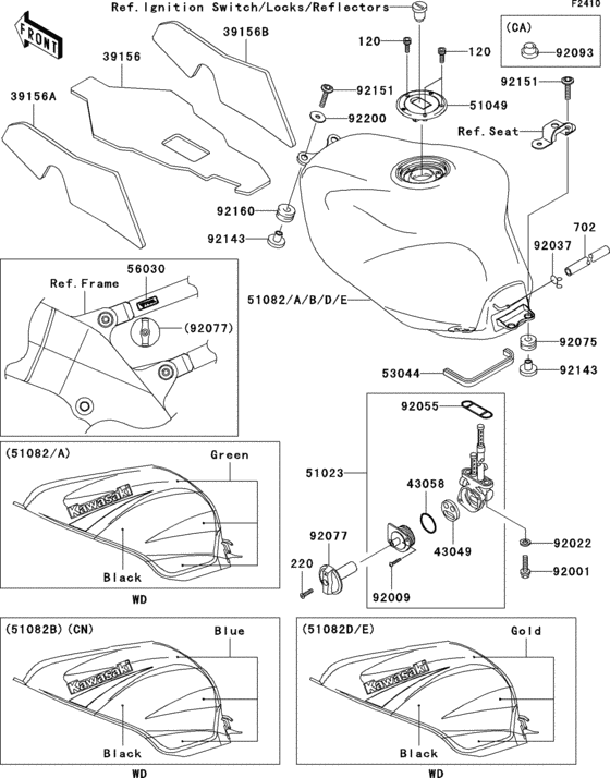 Fuel tank(1/2)(zx900-f1)