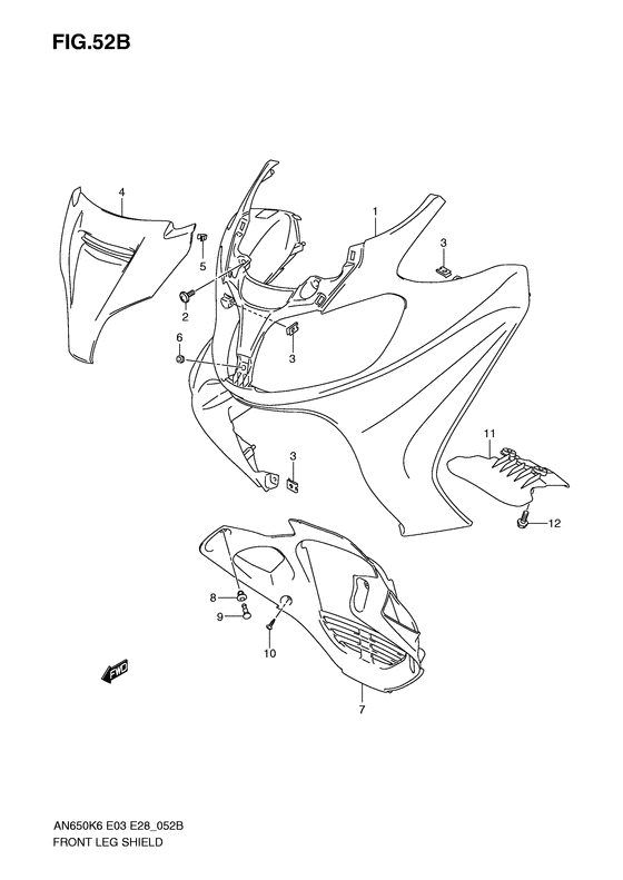 Front leg shield
