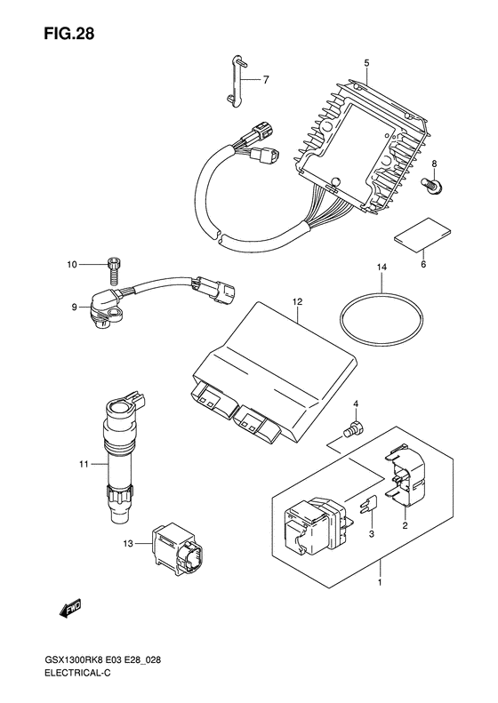 GSX1300R Equipo electrico