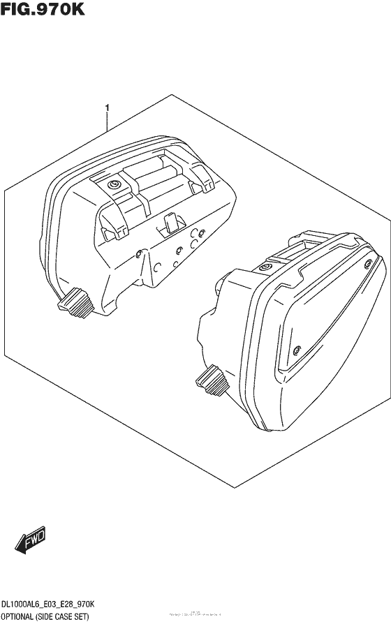 DL1000 (ABS) Optional (Side Case Set)