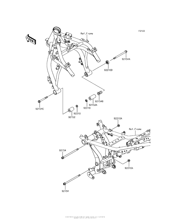 ER650 Крепление двигателя