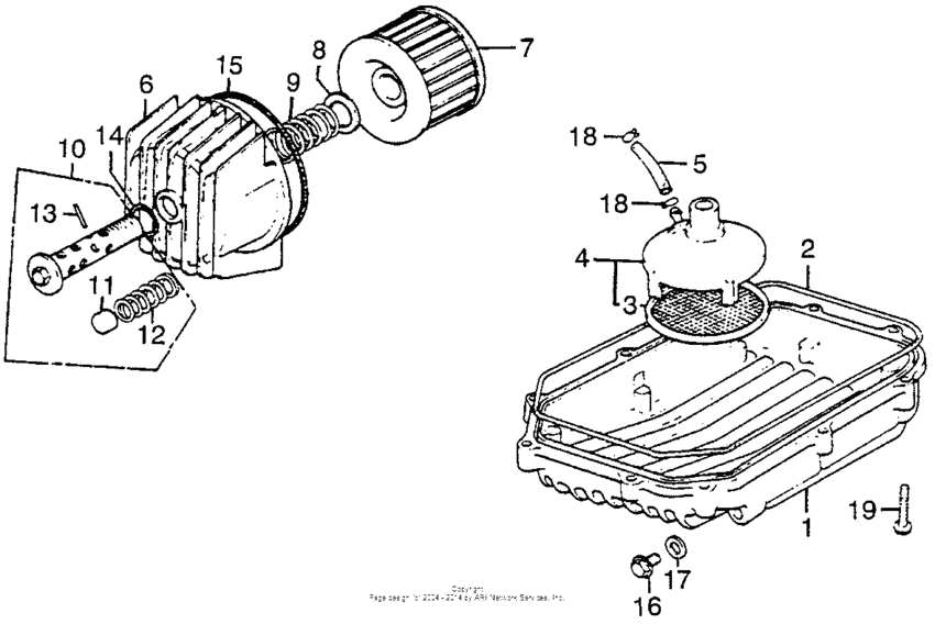 Oil filter + oil pump