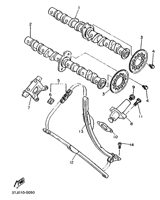 Camshaft. chain