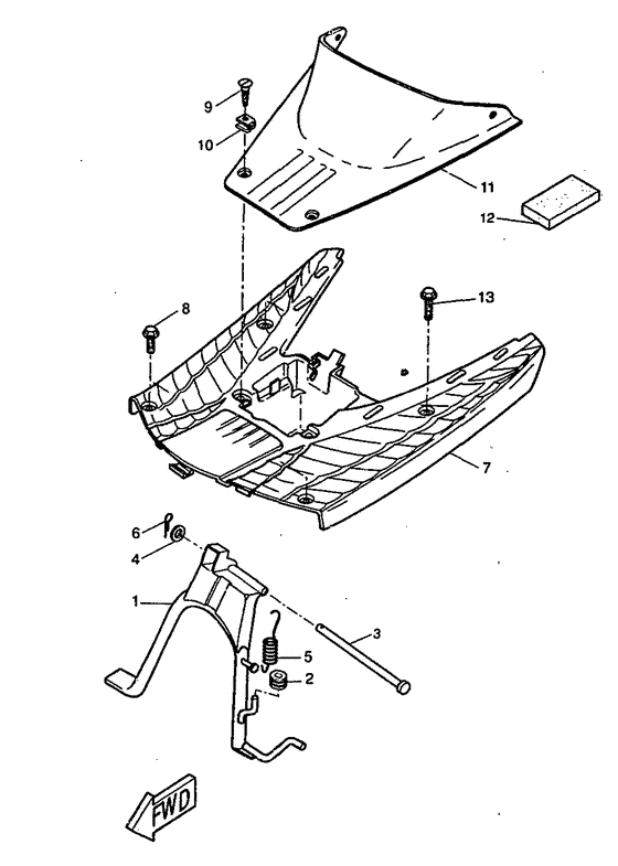CW50RS Stand. footrest