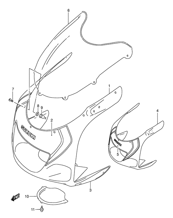 Cowling body