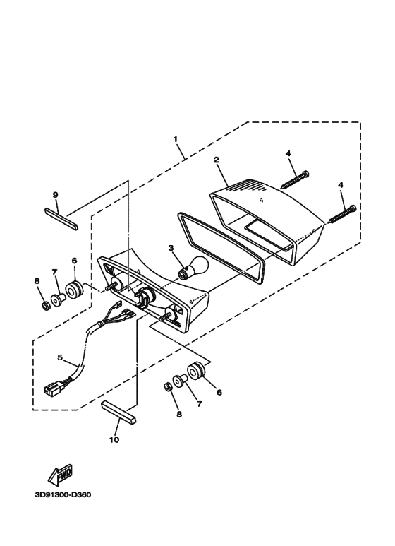 Taillight unit ass`y