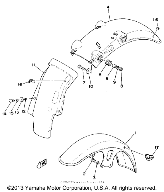 Front fender - rear fender