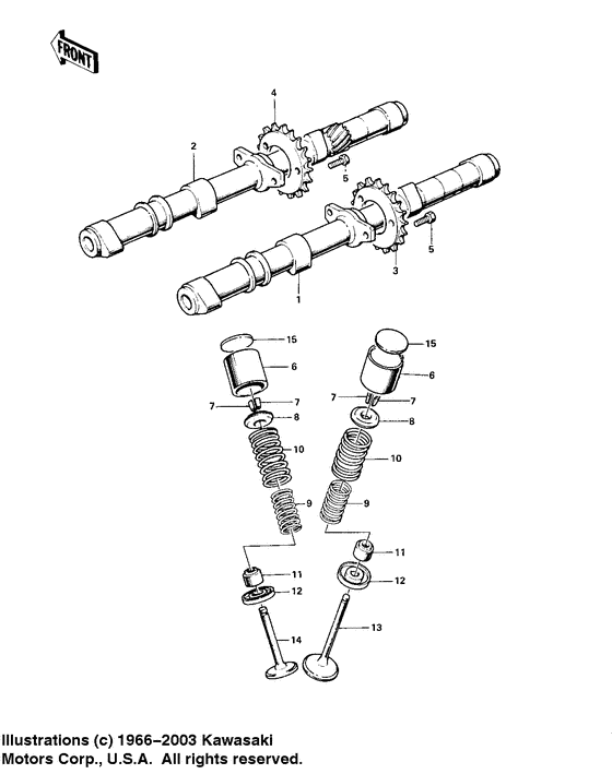 Camshafts/valves