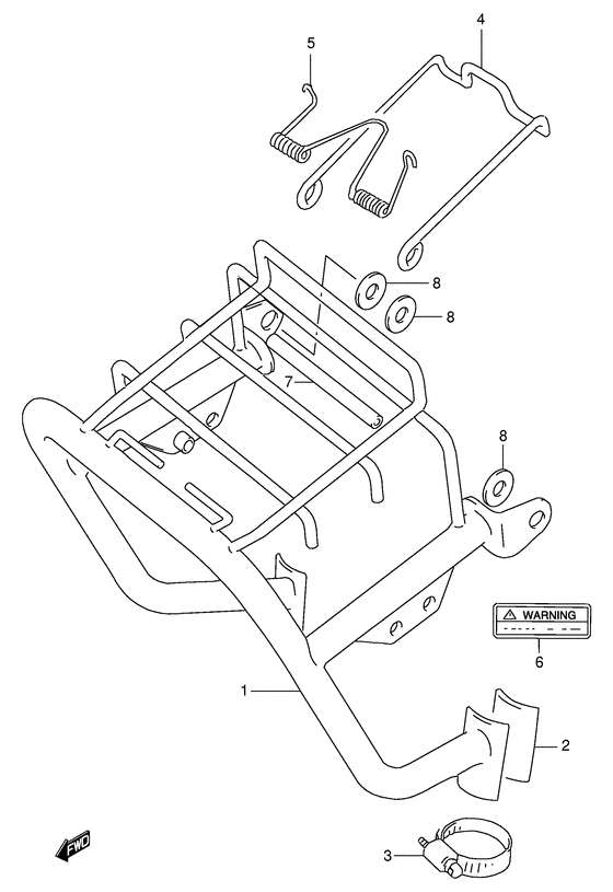 Headlamp housing bracket