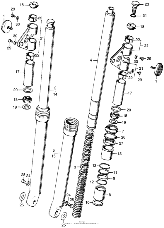 Cl175 front fork