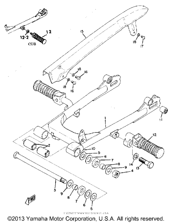Rear arm & chain case