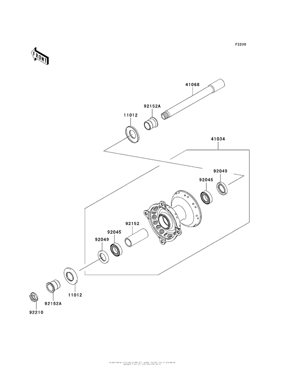  Переднее колесо