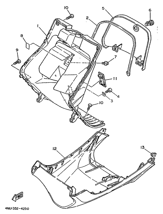 YA50R Ветровое стекло