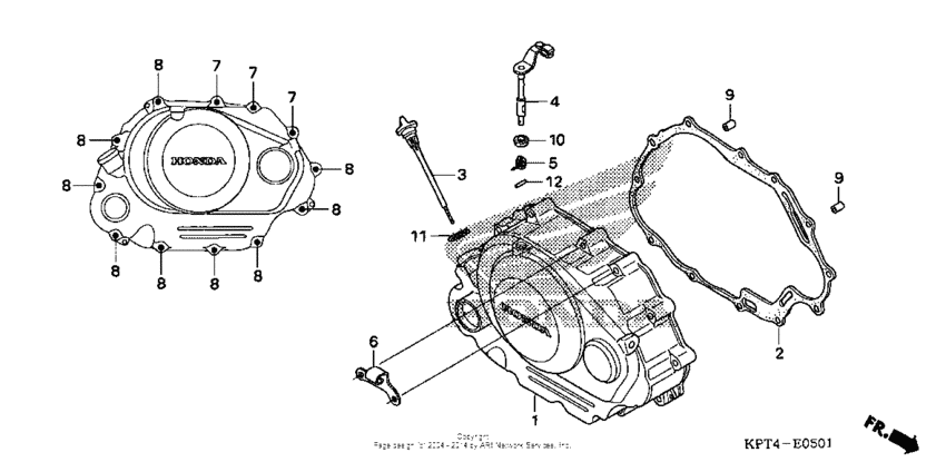 Right crankcase cover (2)