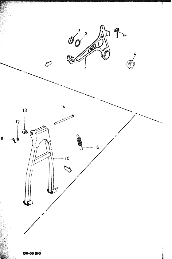 Stand and pedal brake