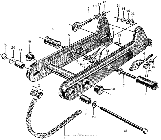 Swingarm + drive chain