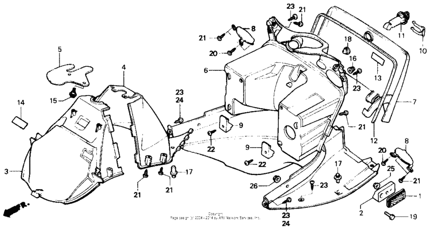 Front fender 87