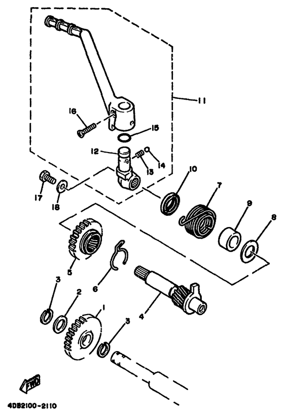 YZ125F Стартер