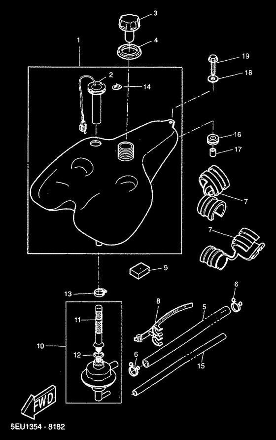 YH50 Топливный бак