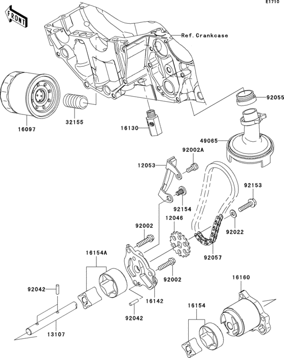 ER650 Масляный насос
