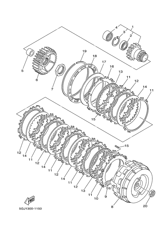 XP500 Сцепление