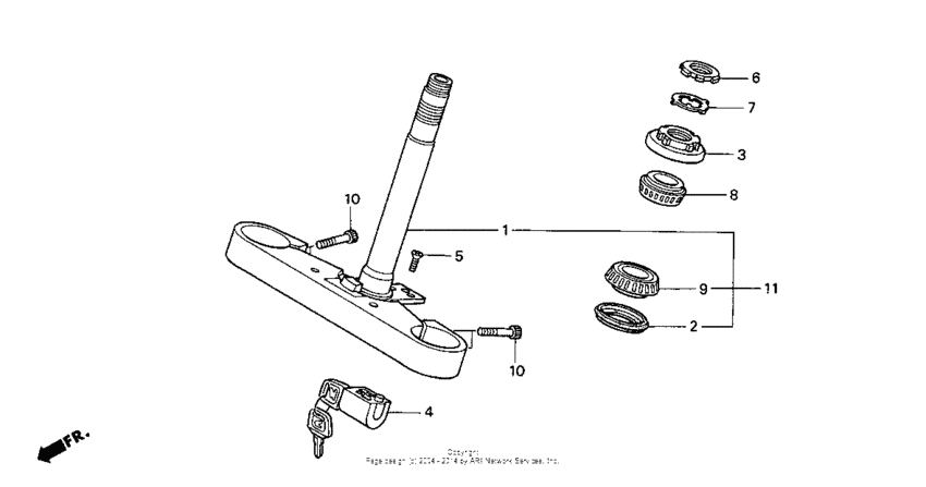 GL1500C Траверса нижняя