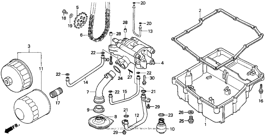 Oil pump 90-93