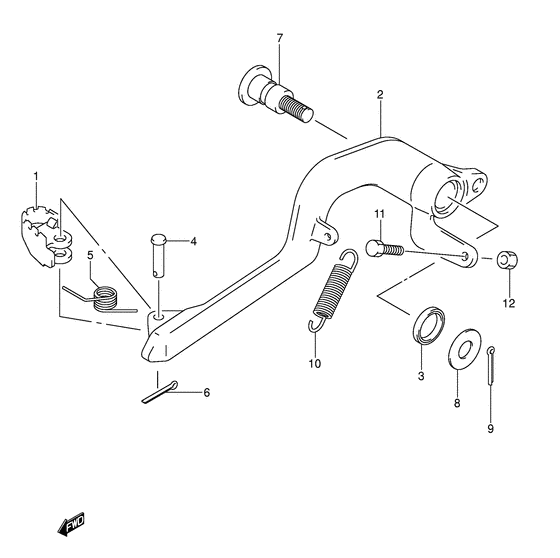 DR-Z400 Передний суппорт