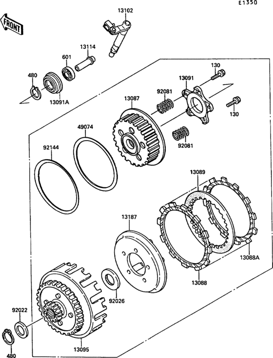 KR250 Сцепление