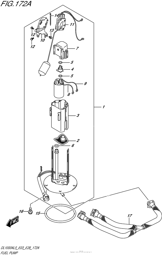 DL1000 (ABS) Топливный насос