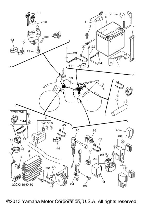 WR250X Электрика