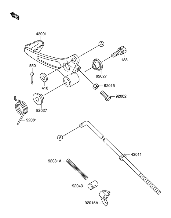 RM60 Педаль тормоза
