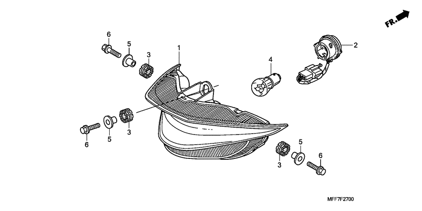 XL700V (ABS) Taillight unit ass`y