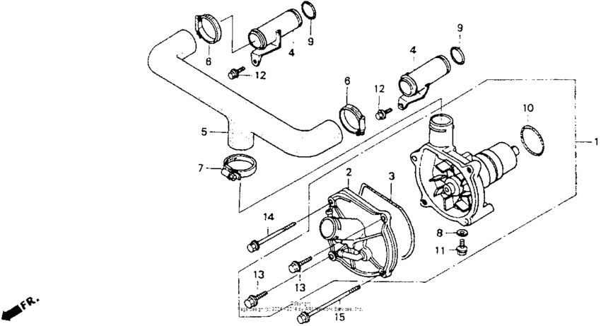 GL1500I Водяной насос