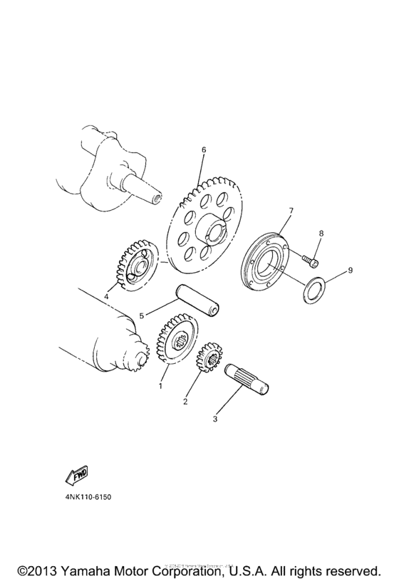 XVZ13CTW Муфта стартера