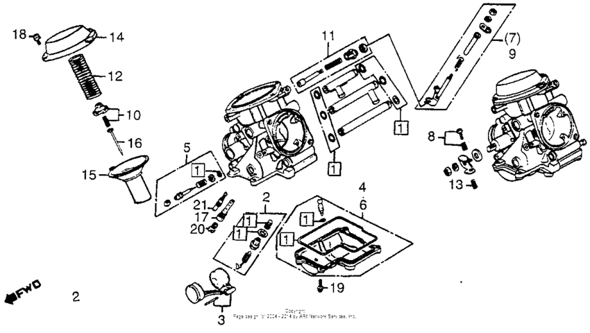 1200/i/acarburetor comp. parts