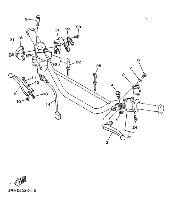 Handle switch. lever