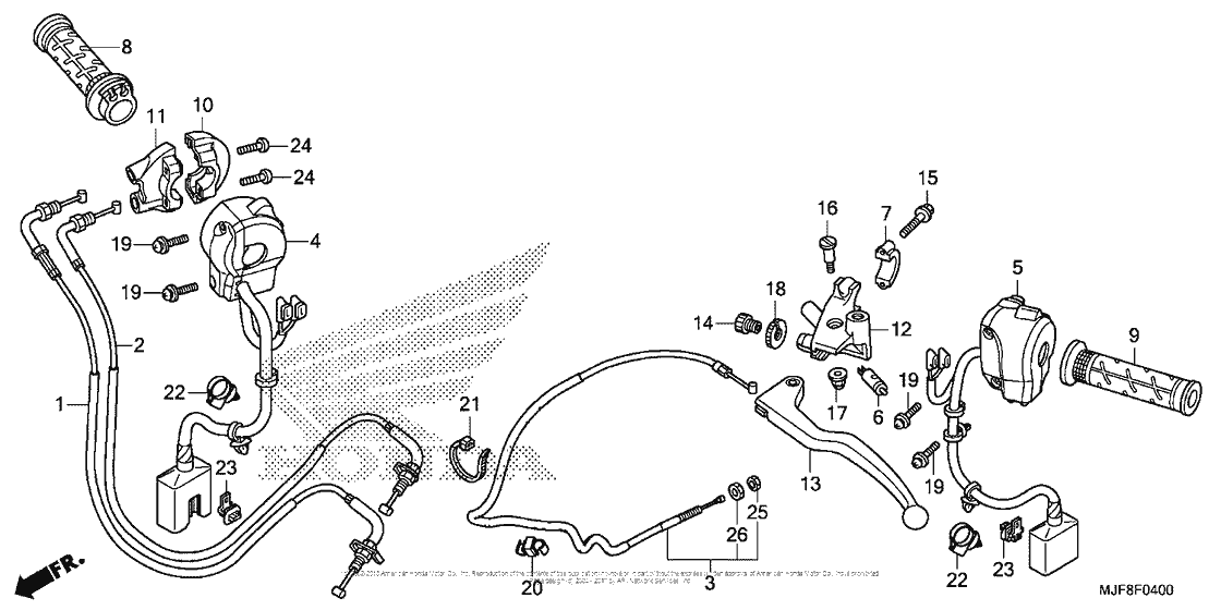 Handle Lever + Switch + Cable (Ctx700N/na)