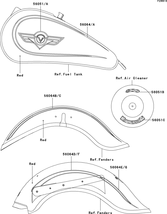 VN800 Decals(c.w.red)(vn800-b6)