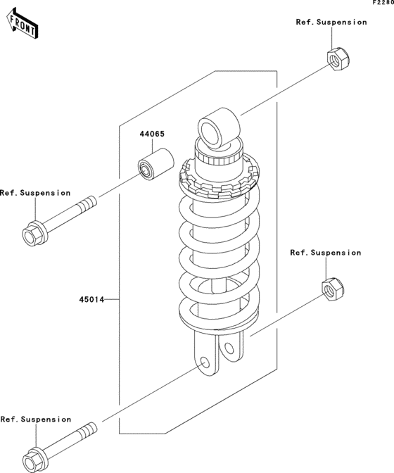 ZX600 Амортизатор