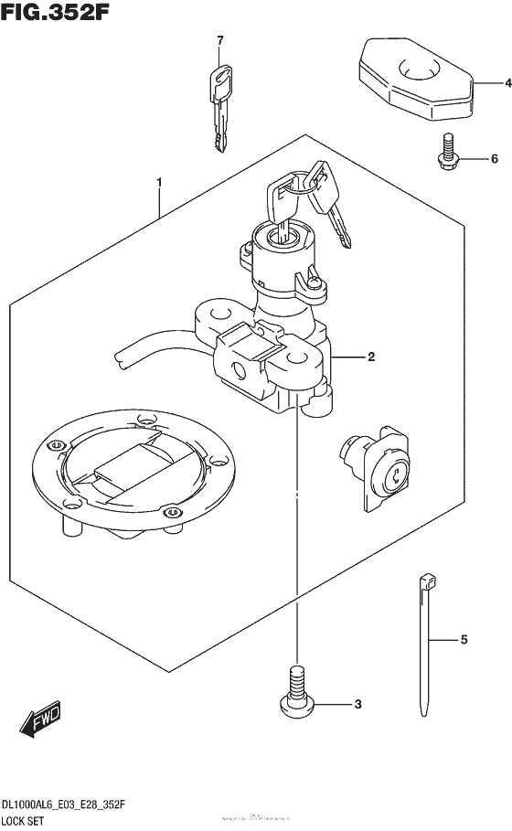 Lock Set (Dl1000Al6 E33)