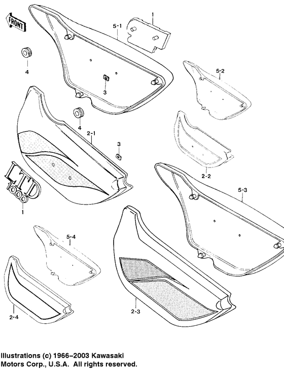 KZ1000 Крышка боковая