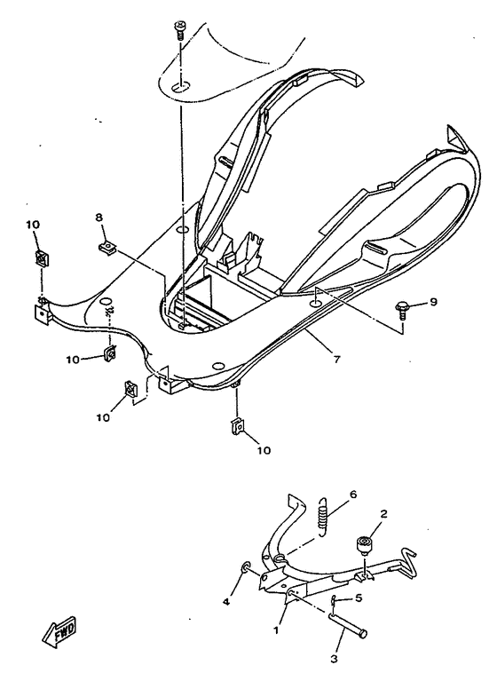 YN50R Stand. footrest