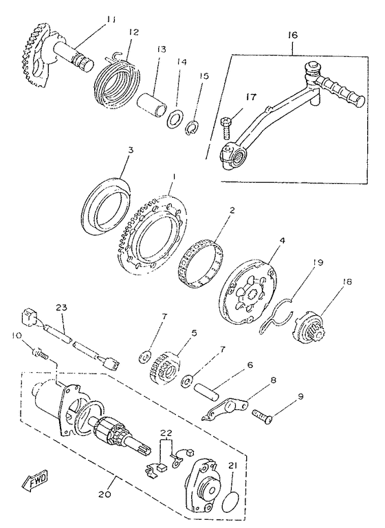 YA50R Стартер