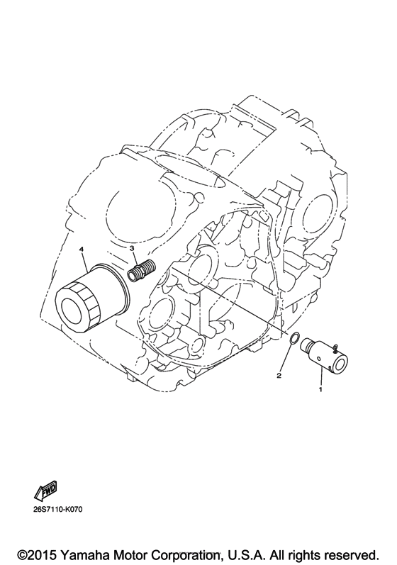 XVS950CR Масляный фильтр